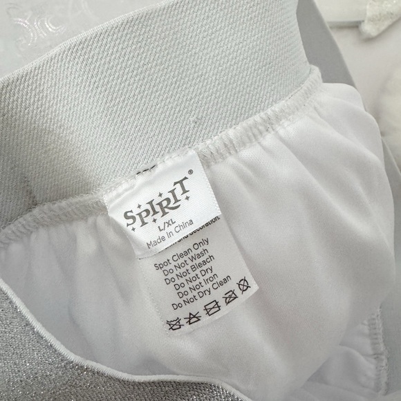 Spirit Silver and White Angel Costume Set Size L - Picture 4 of 5